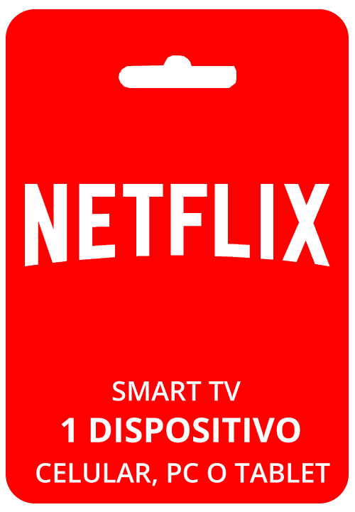 Netflix para 1 dispositivo (celular, pc, tablet o smarttv)